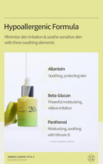 Anua Green Lemon Vitamin C Serum with Vitamin E, Hyaluronic & Ferulic Acid 0.67 fl.oz / 20ml